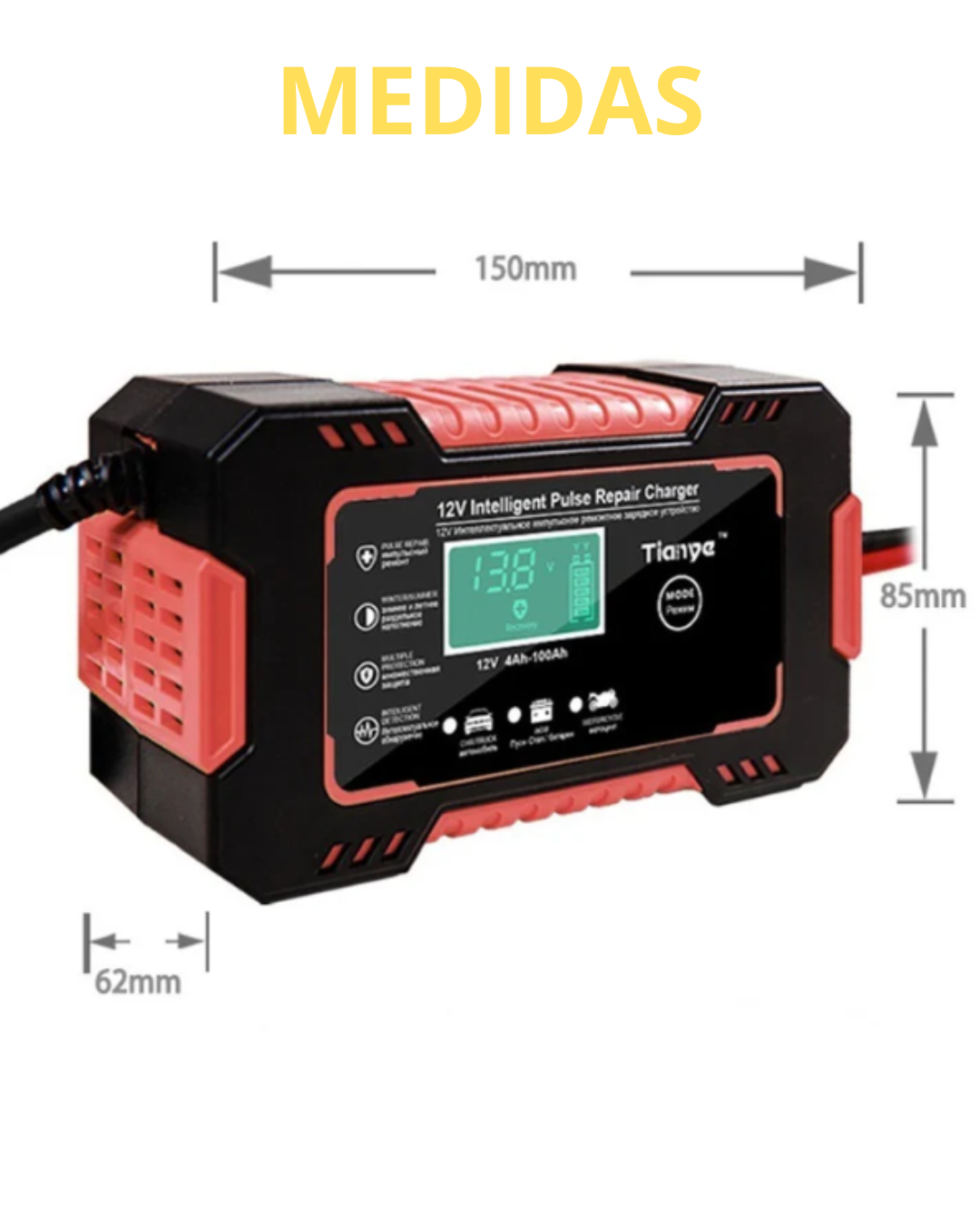 MaxCharge Pro 10A - Tu batería cargada y lista en menos tiempo