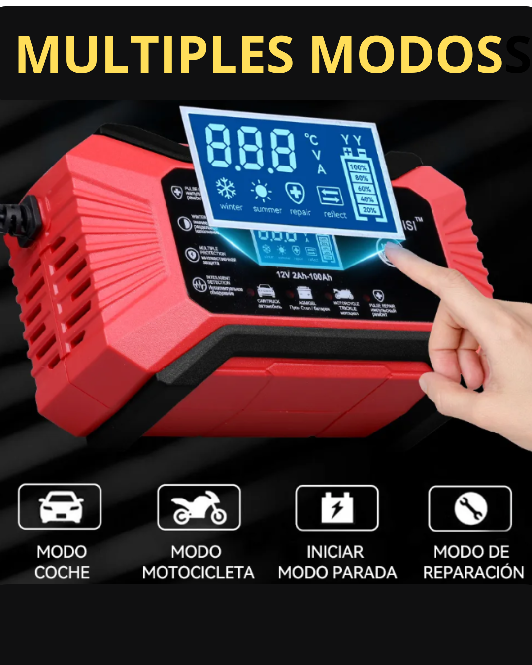 MaxCharge Pro 10A - Tu batería cargada y lista en menos tiempo