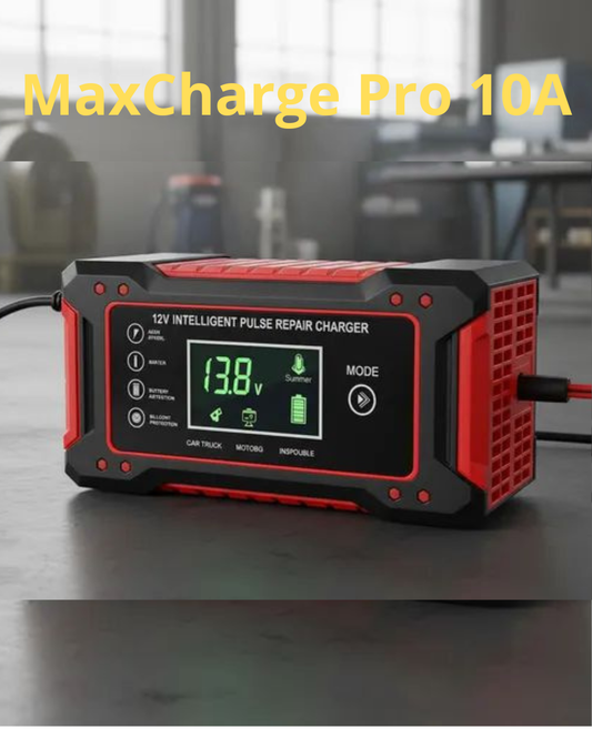 MaxCharge Pro 10A - Tu batería cargada y lista en menos tiempo