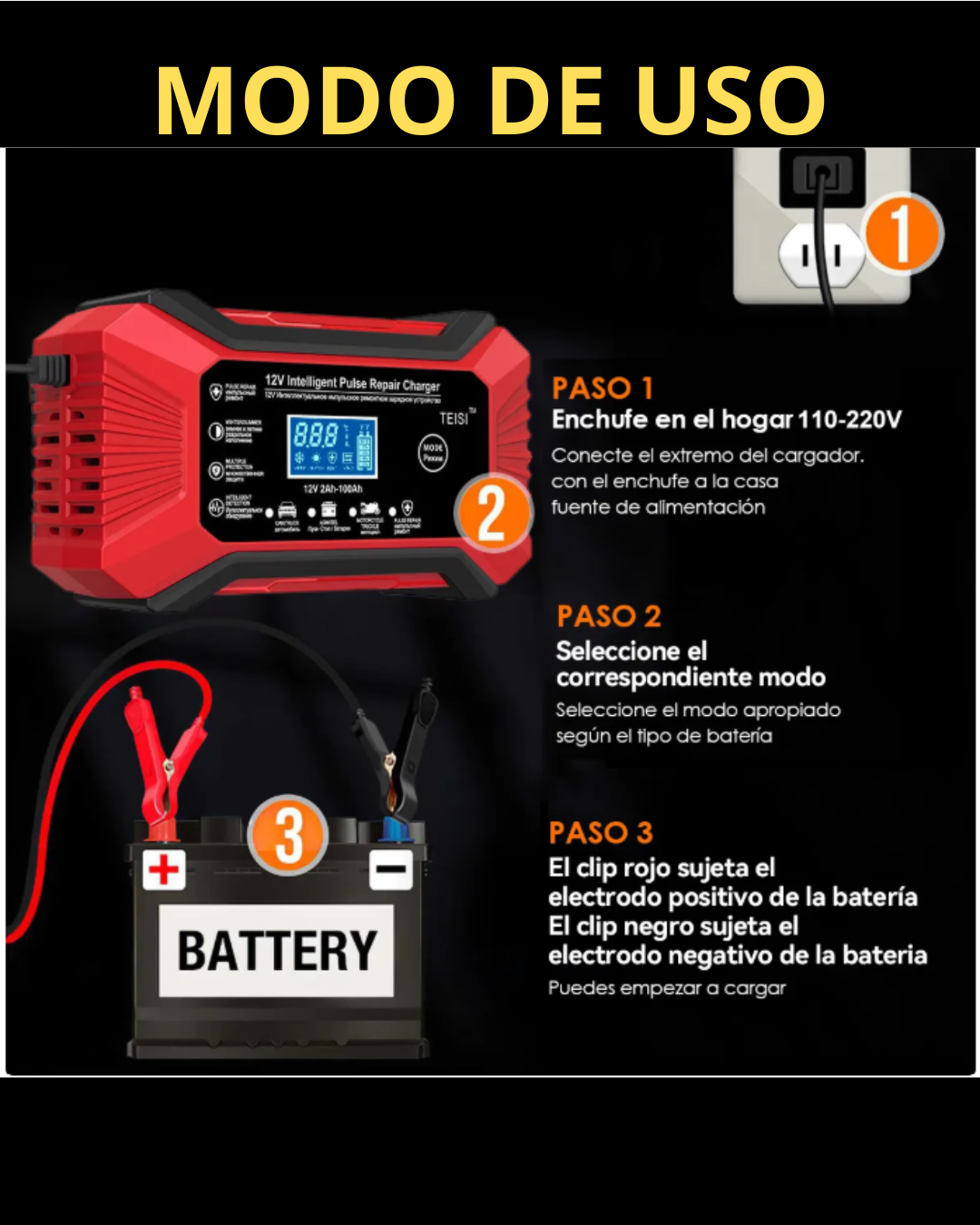 MaxCharge Pro 10A - Tu batería cargada y lista en menos tiempo