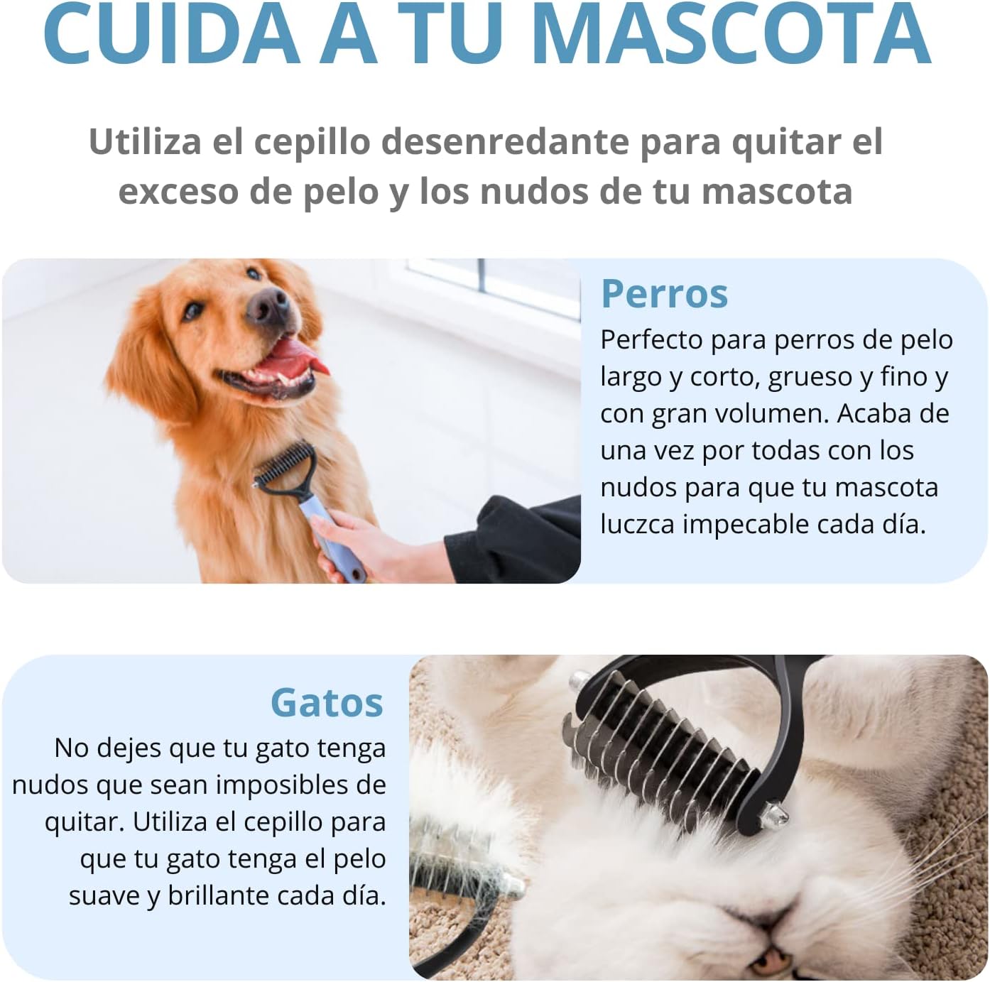 NudoFree - Desenreda y limpia el pelaje en una pasada