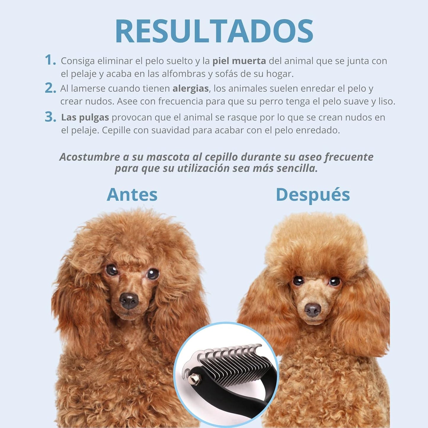 NudoFree - Desenreda y limpia el pelaje en una pasada
