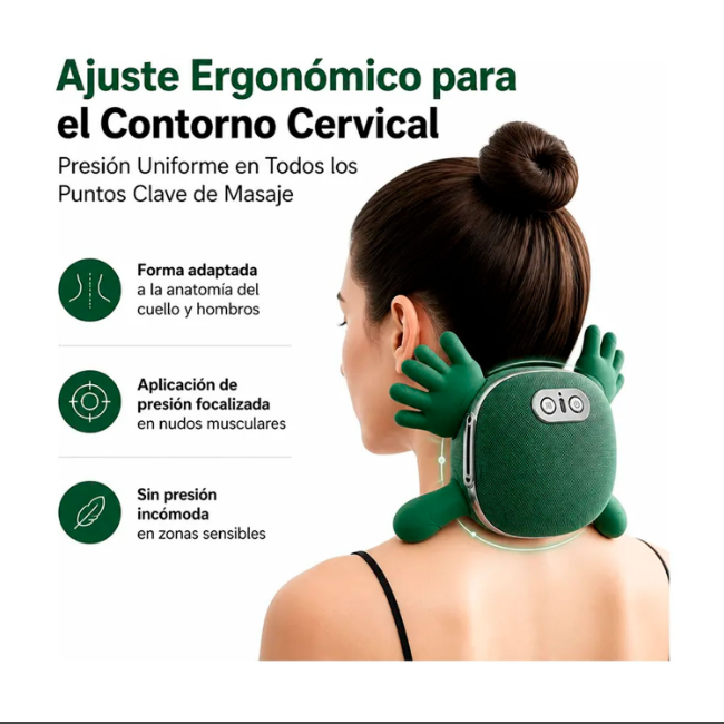 CalmaCuello Pro - Calor y masaje profundo para decirle adiós a los nudos musculares