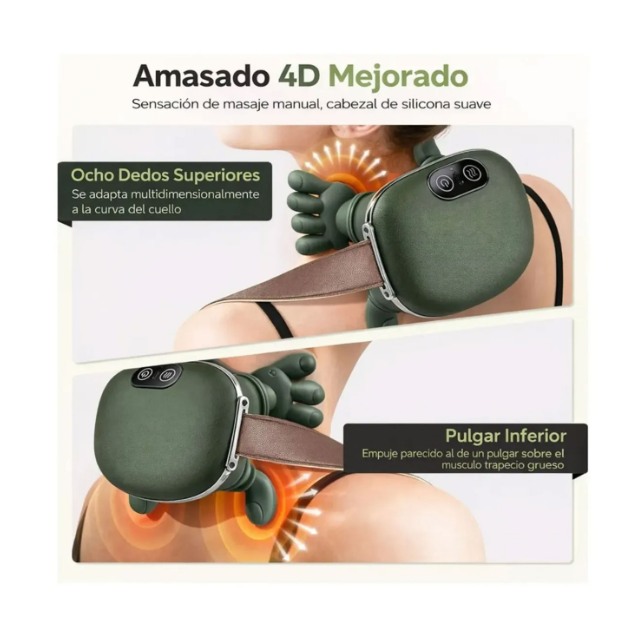 CalmaCuello Pro - Calor y masaje profundo para decirle adiós a los nudos musculares