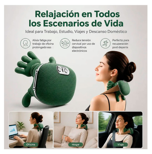 CalmaCuello Pro - Calor y masaje profundo para decirle adiós a los nudos musculares