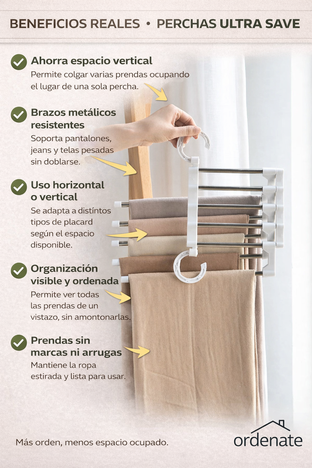 ClipOrder - Cuelga más ropa en menos espacio