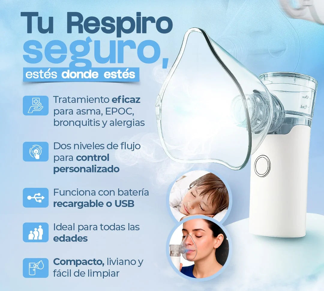 VaporEase — Alivio para la congestión, en cualquier lugar.