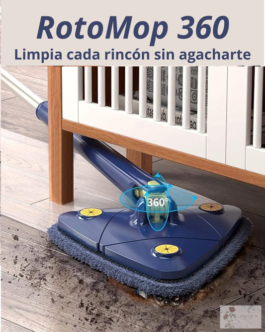 RotoMop 360 - Limpia cada rincón sin agacharte